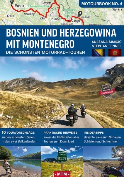 Bosnien und Herzegowina mit Montenegro, Taschenbuch von Snežana Šimičić,Stephan Fennel, MoTourMedia, 978-3-939997-93-1