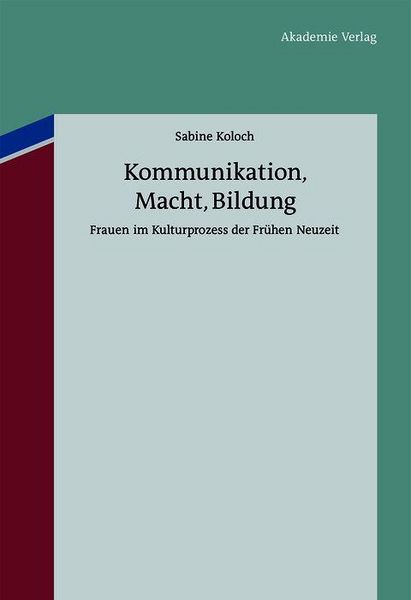Produktbild: Kommunikation, Macht, Bildung