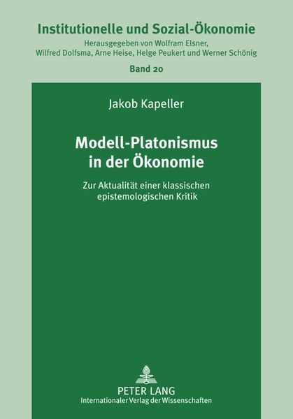 Produktbild: Modell-Platonismus in der &Ouml;konomie