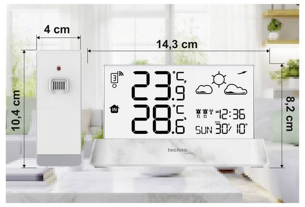 Produktbild: Techno Line WS6782 Funk-Thermometer Anzahl Sensoren max. 3St.