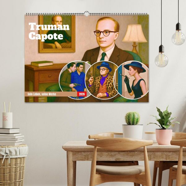 Produktbild: Truman Capote (Wandkalender 2026 DIN A2 quer), CALVENDO Monatskalender