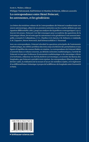 Produktbild: La correspondance entre Henri Poincar&eacute;, les astronomes, et les g&eacute;od&eacute;siens
