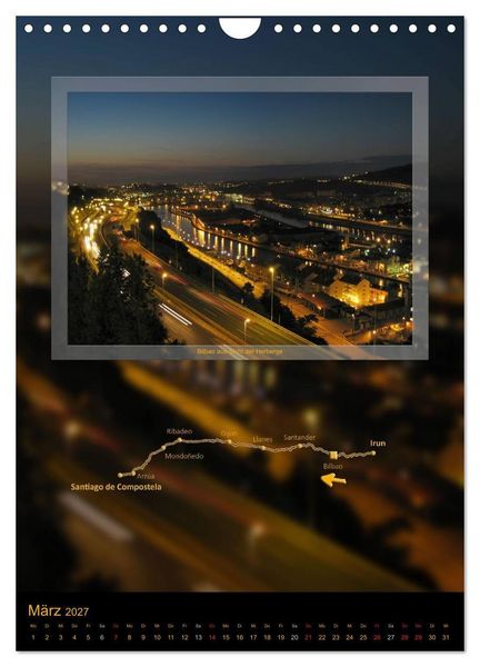 Produktbild: Camino del Norte (Wandkalender 2027 DIN A4 hoch), CALVENDO Monatskalender