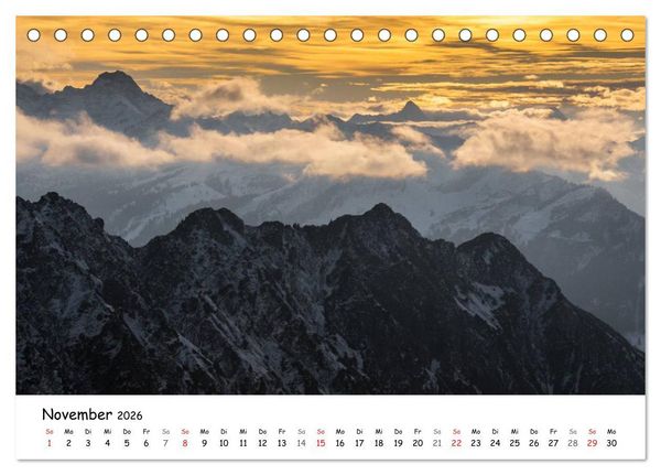 Produktbild: Unterwegs im Allg&auml;u (Tischkalender 2026 DIN A5 quer), CALVENDO Monatskalender
