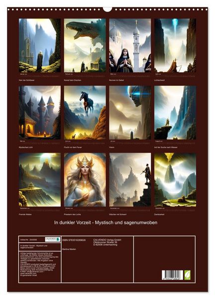Produktbild: In dunkler Vorzeit - Mystisch und sagenumwoben (Wandkalender 2026 DIN A2 hoch), CALVENDO Monatskalender