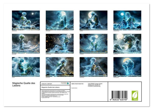 Produktbild: Magische Quelle des Lebens (Wandkalender 2026 DIN A4 quer), CALVENDO Monatskalender