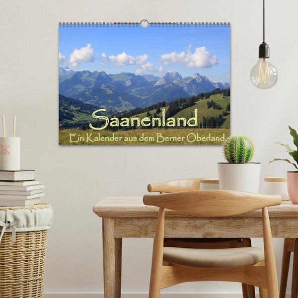 Produktbild: Saanenland. Ein Kalender aus dem Berner Oberland (Wandkalender 2026 DIN A3 quer), CALVENDO Monatskalender