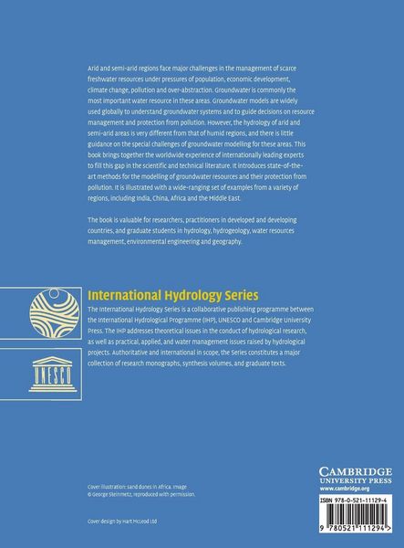 Produktbild: Groundwater Modelling in Arid and Semi-Arid Areas