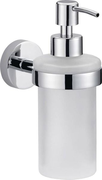 Tesa SMOOZ 40323-00000-00 Seifenspender 200ml Chrom (glänzend), Weiß (satiniert)