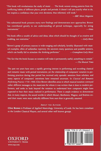 Produktbild: Classical and Romantic Performing Practice 1750-1900