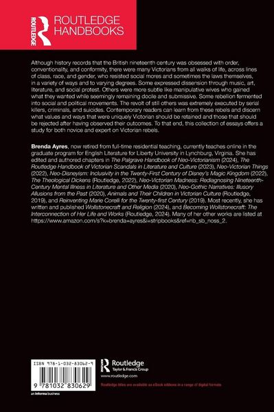 Produktbild: The Routledge Handbook of Victorian Rebels