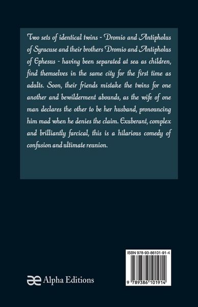 Produktbild: The Comedy of Errors (World Classics Shakespeare Series)