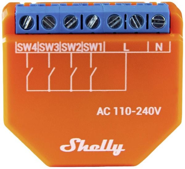 Shelly Plus i4 Controller Wi-Fi, Bluetooth