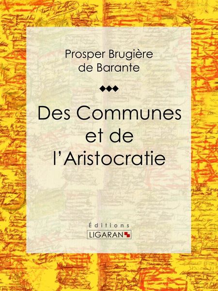 Produktbild: Des Communes et de l'Aristocratie