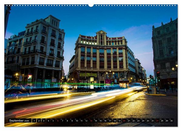 Produktbild: Metropole Madrid (hochwertiger Premium Wandkalender 2026 DIN A2 quer), Kunstdruck in Hochglanz