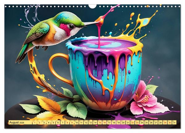 Produktbild: Tierische Kaffeestunden (Wandkalender 2026 DIN A3 quer), CALVENDO Monatskalender