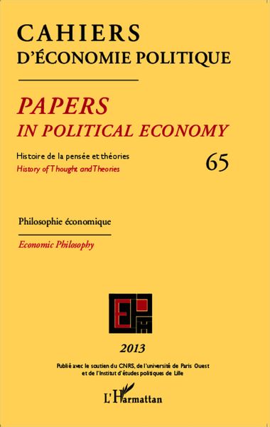Produktbild: Cahiers d'&eacute;conomie politique