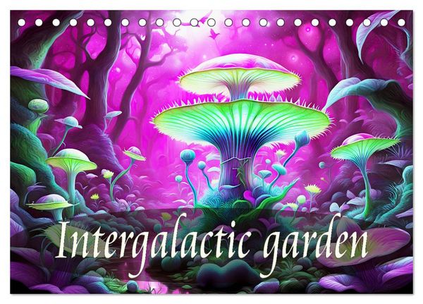 Produktbild: Intergalactic garden (Desk Calendar 2026 DIN A5 landscape), CALVENDO 12 Month DeskCalendar