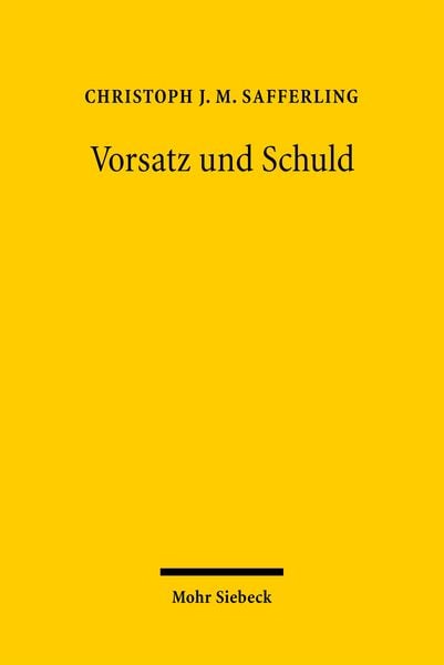 Produktbild: Vorsatz und Schuld