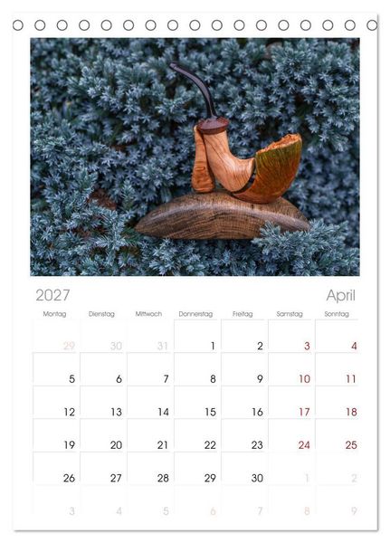 Produktbild: Tischplaner 2027 - Tabakpfeifenkunst (A5 Tischkalender zum Aufstellen) CALVENDO