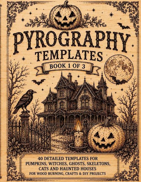 Produktbild: Pyrography Templates Halloween
