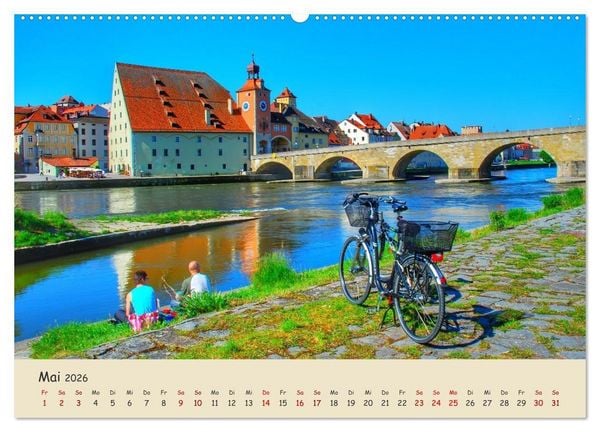 Produktbild: Regensburg. Du bist so sch&ouml;n (hochwertiger Premium Wandkalender 2026 DIN A2 quer), Kunstdruck in Hochglanz
