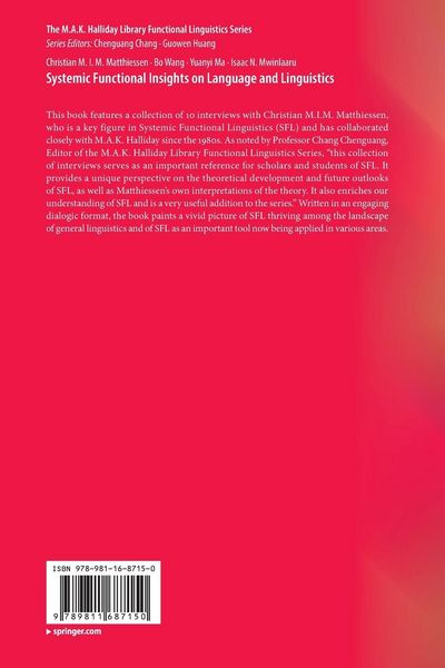 Produktbild: Systemic Functional Insights on Language and Linguistics
