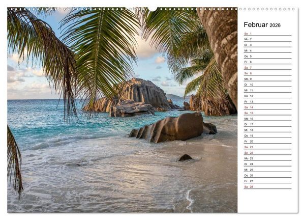 Produktbild: Seychellen: La Digue und Mah&eacute; - zwei Trauminseln (Wandkalender 2026 DIN A2 quer), CALVENDO Monatskalender