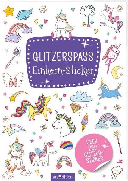 Produktbild: Glitzerspa&szlig; &ndash; Einhorn-Sticker