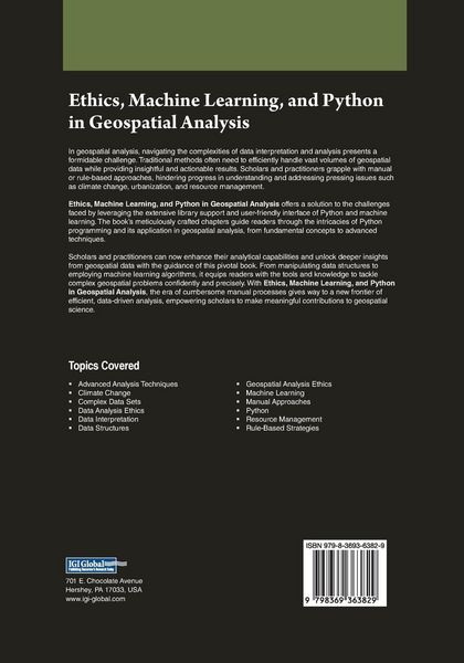 Produktbild: Ethics, Machine Learning, and Python in Geospatial Analysis