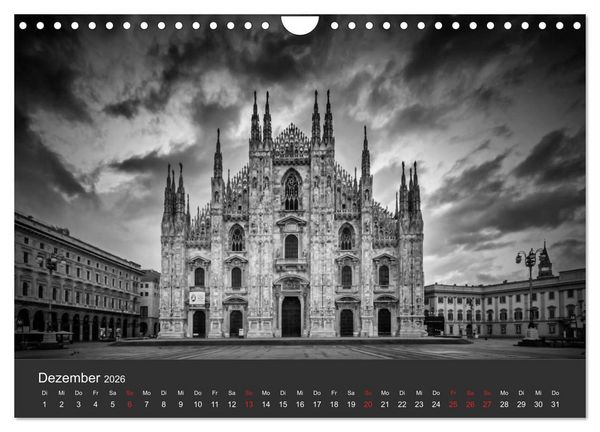 Produktbild: URBANE FOTOGRAFIE Zw&ouml;lf klassische Impressionen (Wandkalender 2026 DIN A4 quer), CALVENDO Monatskalender