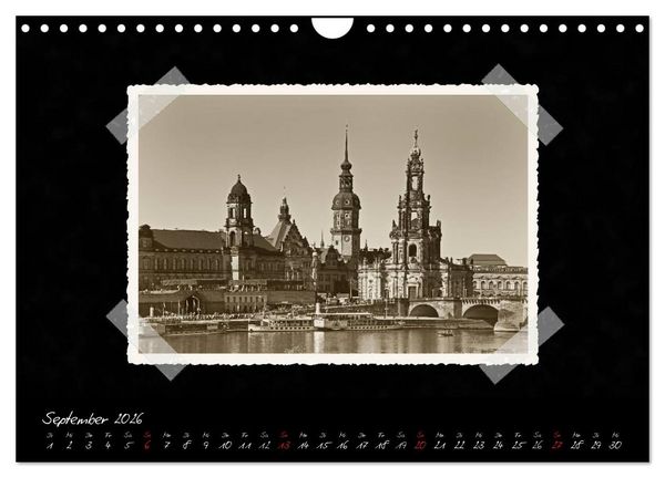 Produktbild: Dresden - Ein Kalender mit Fotografien wie aus einem alten Fotoalbum (Wandkalender 2026 DIN A4 quer), CALVENDO Monatskalender