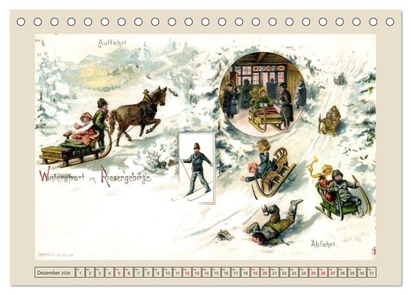 Produktbild: Gru&szlig; von der Schneekoppe (Tischkalender 2026 DIN A5 quer), CALVENDO Monatskalender