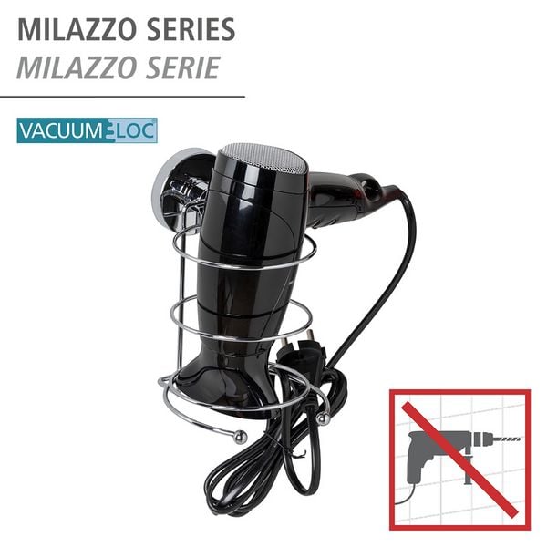 Produktbild: Vacuum-Loc&reg; Haartrocknerhalter Mod. Milazzo, Befestigen ohne bohren