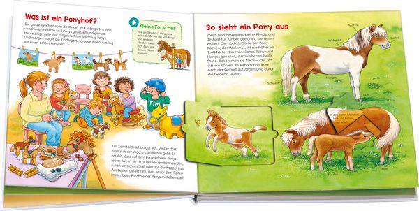 Produktbild: BOOKii&reg; WAS IST WAS Kindergarten Komm mit auf den Ponyhof!