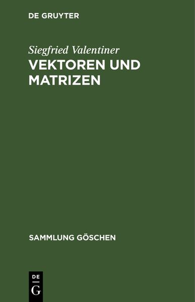 Produktbild: Vektoren und Matrizen