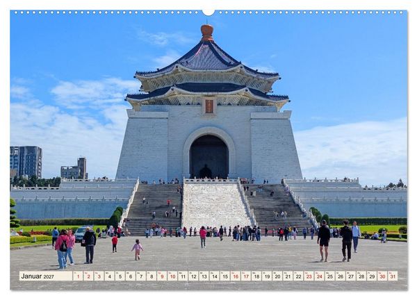 Produktbild: Taipeh &ndash; Tradition trifft Moderne (hochwertiger Premium Wandkalender 2027 DIN A2 quer), Kunstdruck in Hochglanz
