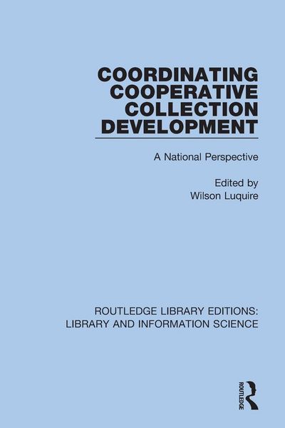 Produktbild: Coordinating Cooperative Collection Development