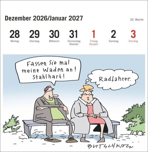 Produktbild: Peter Butschkow: Fahrrad unser Premium-Postkartenkalender 2027