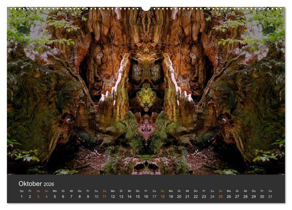 Produktbild: Spiegelwelten - Im Reich der Naturwesen (Wandkalender 2026 DIN A2 quer), CALVENDO Monatskalender