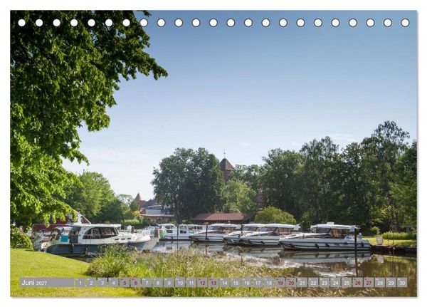 Produktbild: Hausbooturlaub Deutschland - Mecklenburgische Seenplatte (Tischkalender 2027 DIN A5 quer), CALVENDO Monatskalender