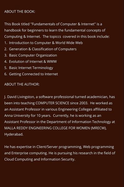 Produktbild: Fundamentals of Computer & Internet