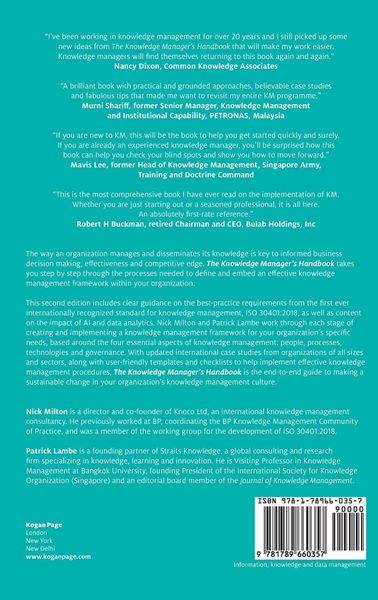Produktbild: The Knowledge Manager's Handbook