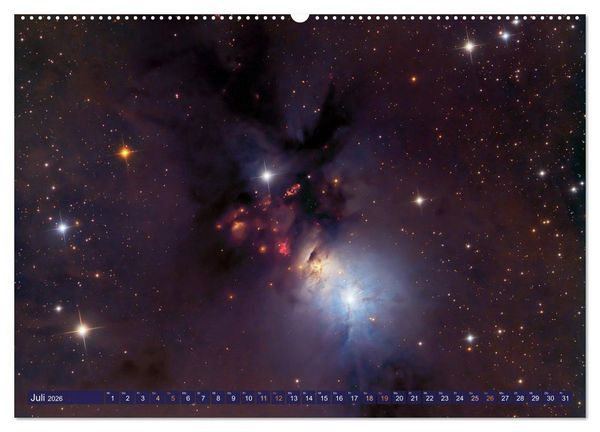 Produktbild: Galaxien, Sterne und Nebel: Leuchten aus dem All (hochwertiger Premium Wandkalender 2026 DIN A2 quer), Kunstdruck in Hochglanz