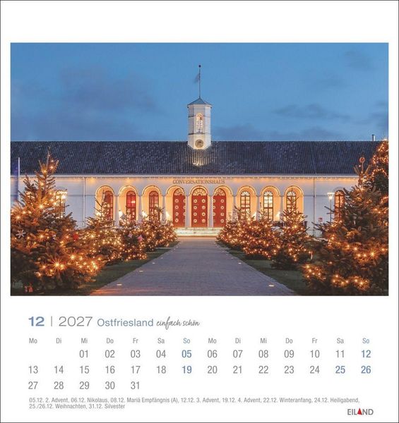 Produktbild: Ostfriesland Postkartenkalender 2027 - einfach sch&ouml;n