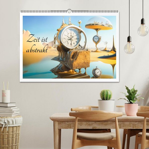 Produktbild: Zeit ist abstrakt (Wandkalender 2026 DIN A2 quer), CALVENDO Monatskalender