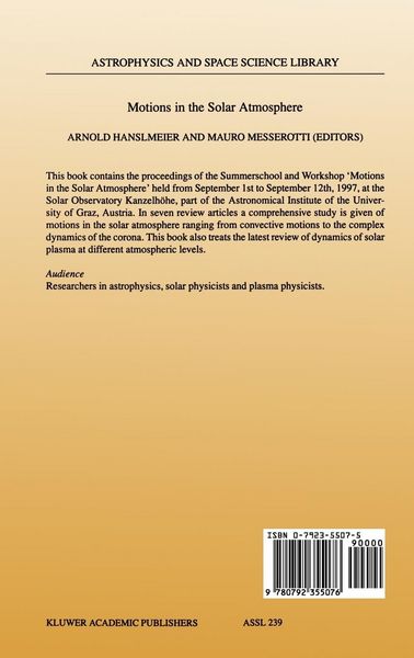 Produktbild: Motions in the Solar Atmosphere