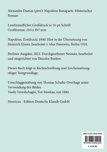 Produktbild: Napoleon Bonaparte (Gro&szlig;druck)