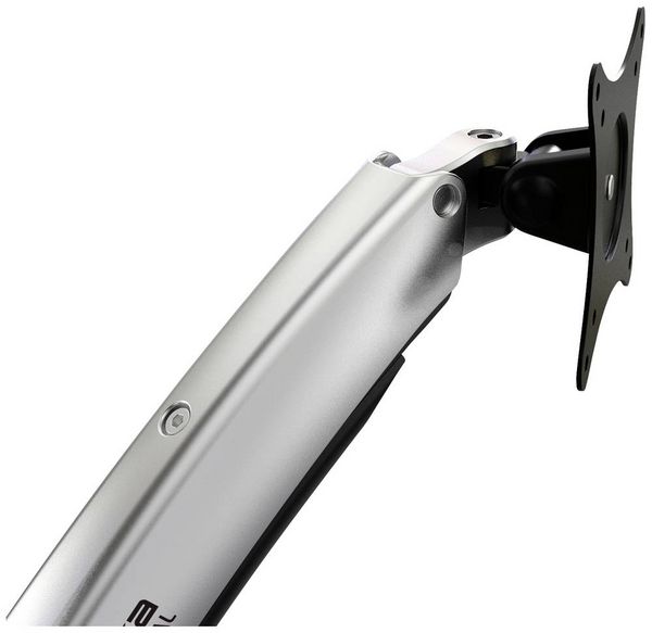 Produktbild: SpeaKa Professional Monitor-Wandhalterung SP-MM-730 1 Display(s) 43,2 cm (17") - 68,6 cm (27") Schwarz/Silber H&ouml;henverstellbar, Neigbar, Schwenkbar,