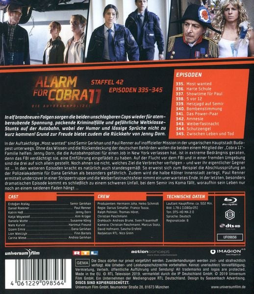 Produktbild: Alarm f&uuml;r Cobra 11 - Staffel 42 [2 BRs]